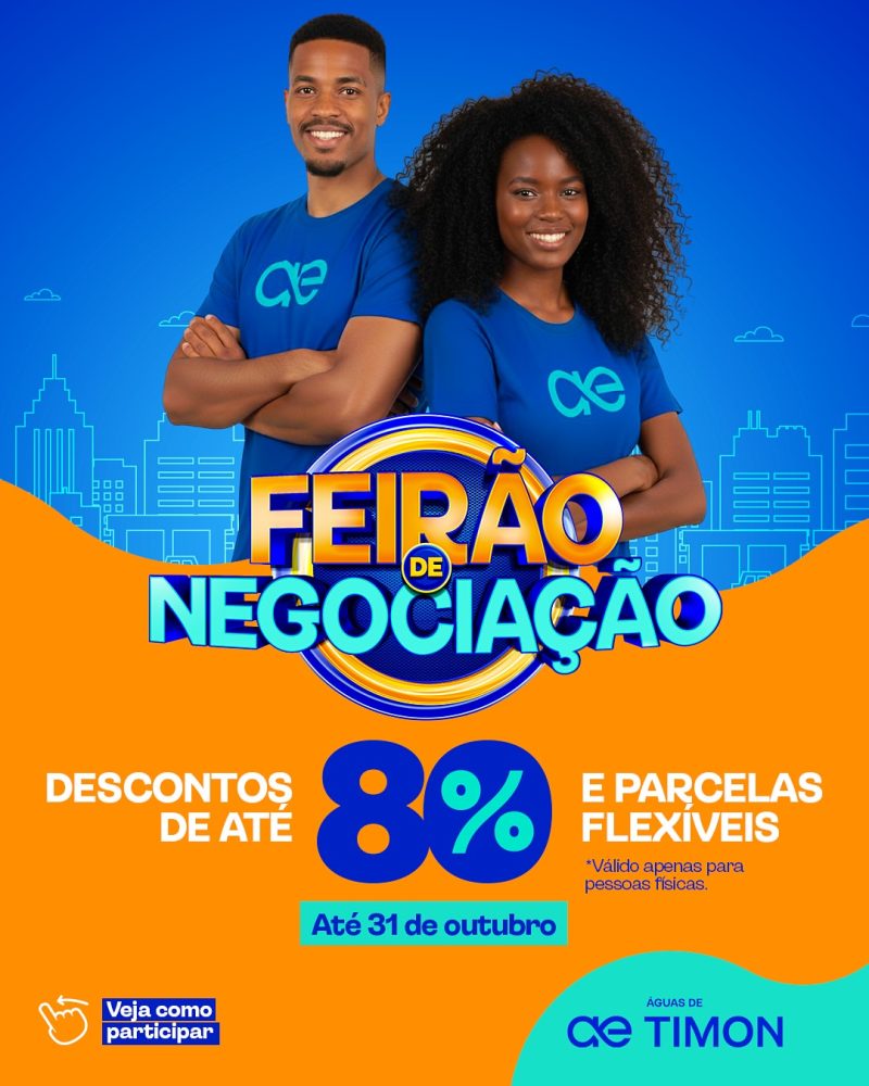 Descontos de até 80% nos últimos dias do Feirão da Águas de Timon